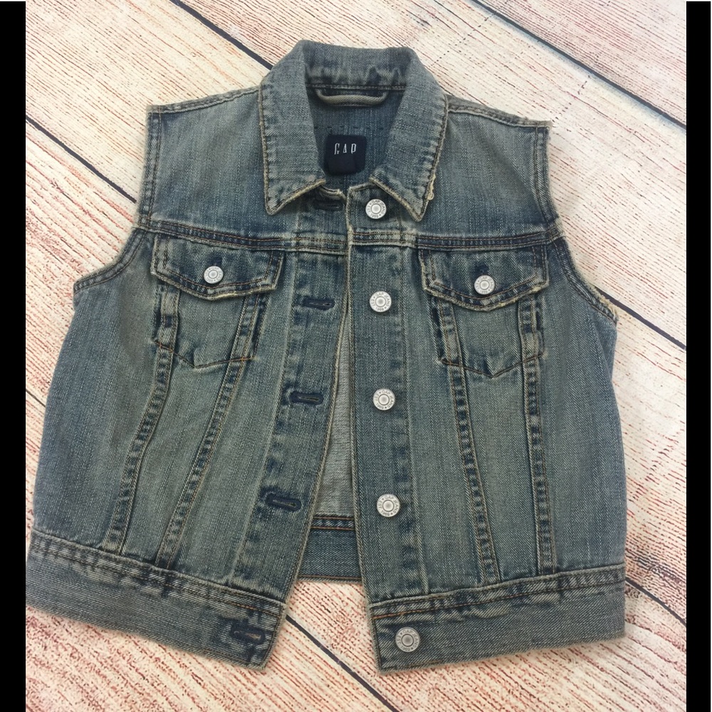 Vintage gap Jean vest extra small